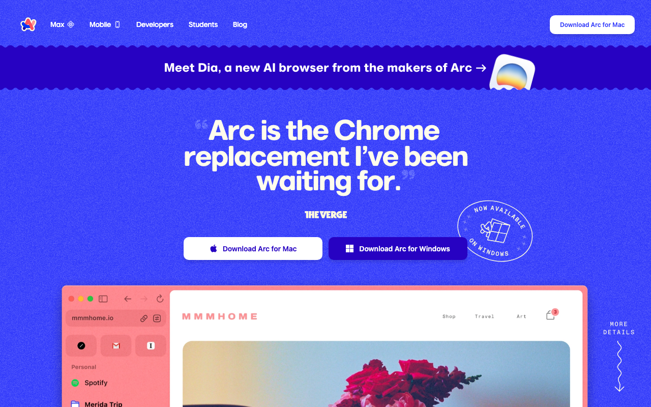 Arc - 次世代ブラウザ